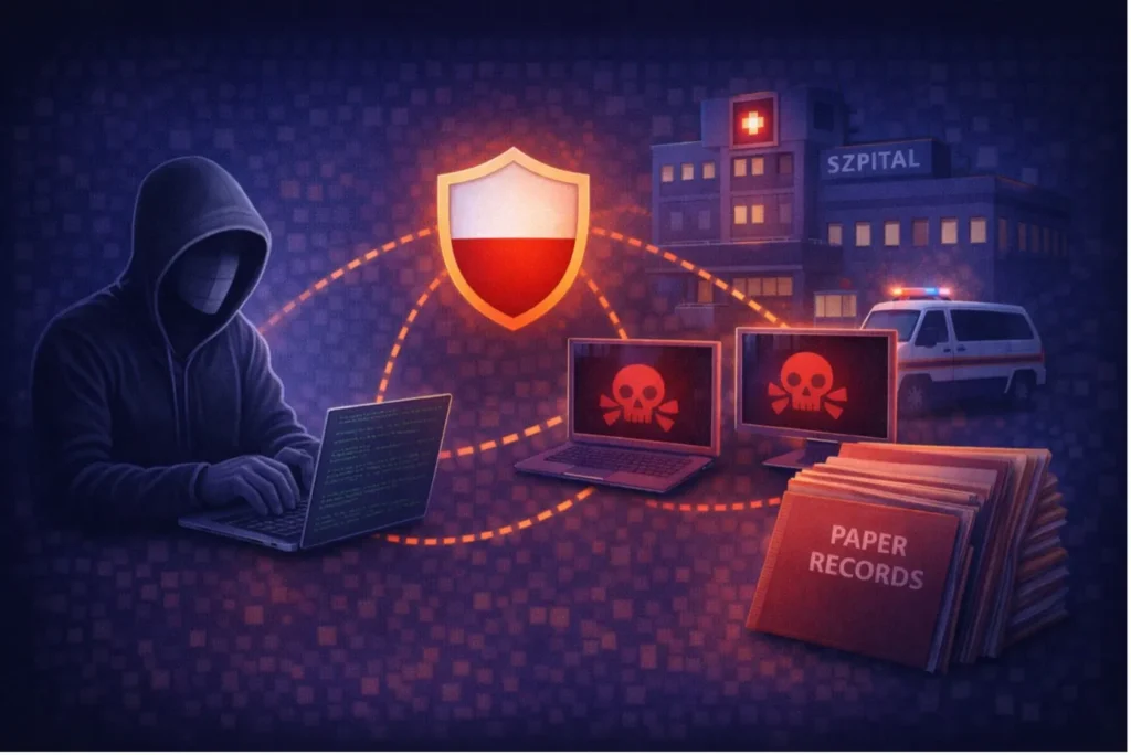 Cyberatak sparaliżował szpital w Szczecinie – placówka wróciła do dokumentacji papierowej
