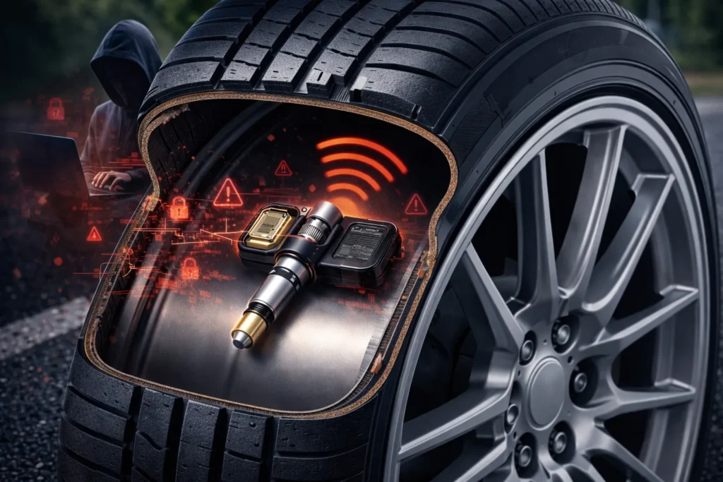 Odkryto metodę śledzenia samochodów za pomocą czujników opon