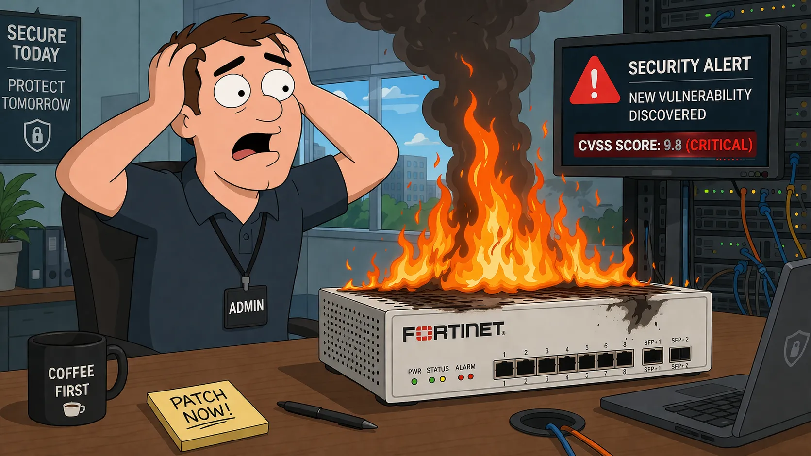 Uwaga! Trwa praktyczne wykorzystywanie krytycznej luki w systemach Fortinet!