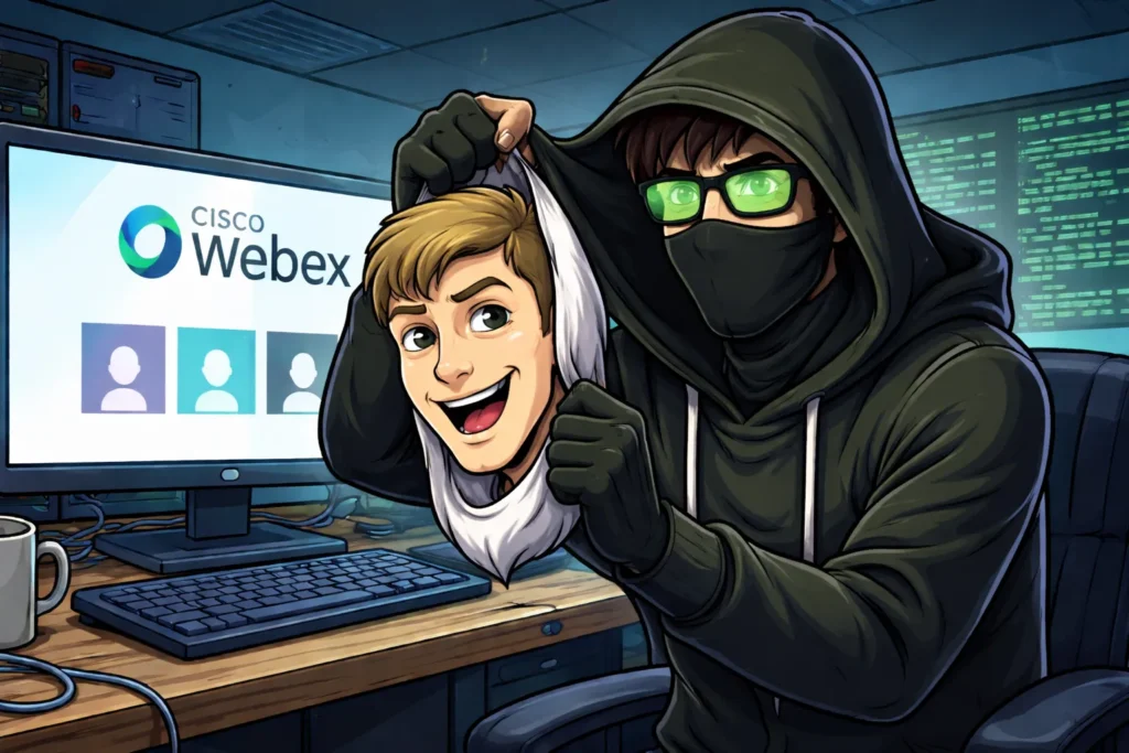 Krytyczna luka w Cisco Webex: atakujący mogli podszyć się pod dowolnego użytkownika bez logowania