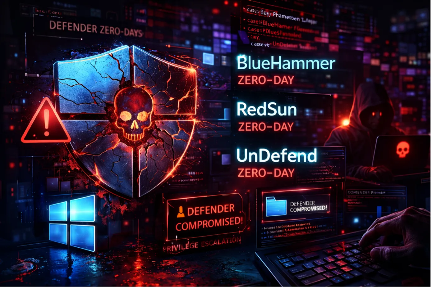Trzy aktywnie wykorzystywane zero-daye w Microsoft Defender
