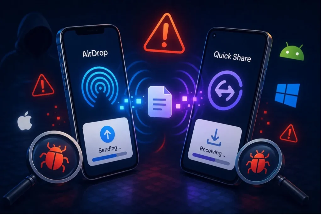 AirDrop i Quick Share pod lupą. Sześć nowych podatności w popularnych protokołach