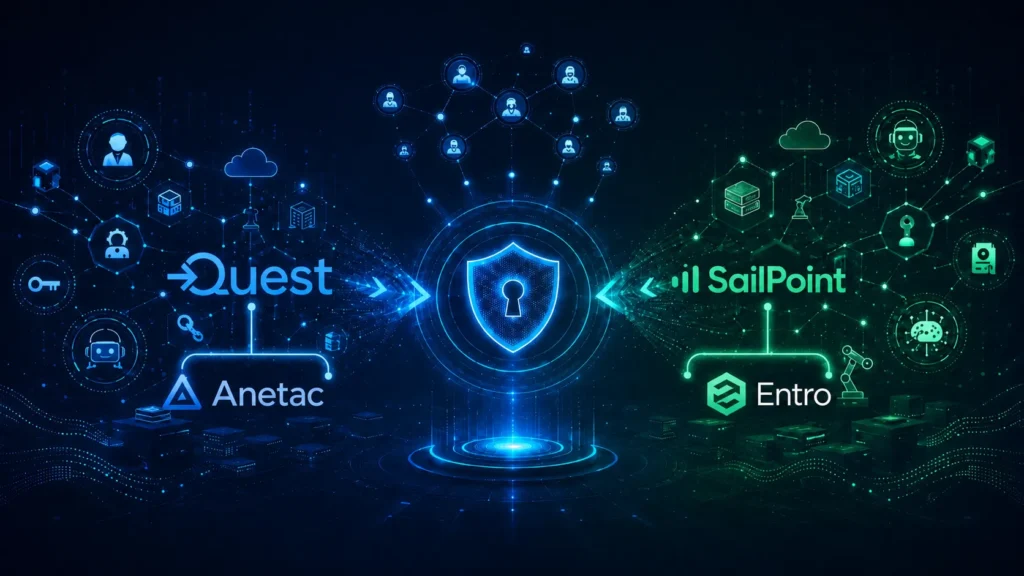 Quest przejmuje Anetac, SailPoint – Entro. Co łączy te transakcje z non-human identities?