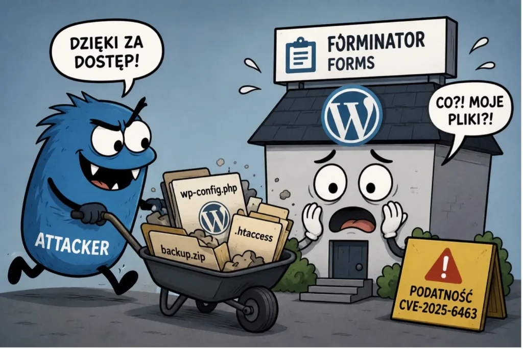 Zagrożonych 600 tysięcy stron WordPress! Krytyczna podatność w Forminator pozwalała usuwać dowolne pliki